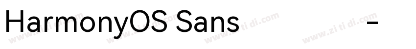 HarmonyOS Sans 华为鸿蒙字体转换
